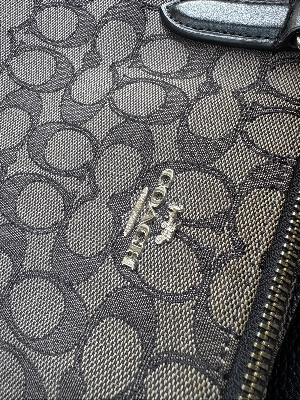 Coach Monogram Jacquard Canvas Tote